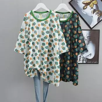 Футболка с коротким рукавом для женщин, летняя, свободная, модная, с цветными блоками, средняя или длинная, летний топ с коротким рукавом 3XL чёрный