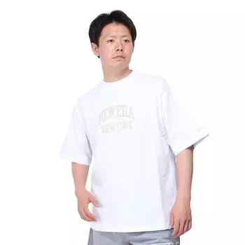 Футболка с коротким рукавом и классическим логотипом Arch белого цвета XL SS OS CT TEE CLCOLLEGE WHI BGE [New Era]