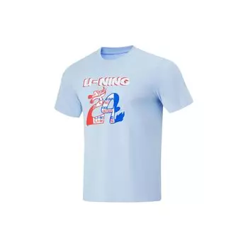Футболка с коротким рукавом и круглым вырезом Li Ning Table Tennis Series, футболки унисекс AHSU859-4 2XL