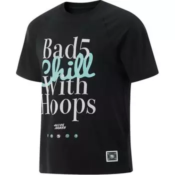 Футболка с коротким рукавом и круглым вырезом Li Ning Basketball Series, удобная, дышащая, с надписью ATSU899-2 для мужчин S