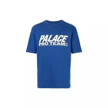 Футболка с коротким рукавом и круглым вырезом с логотипом Palace, мужские топы синего цвета P16TS110 M