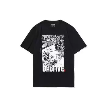 Футболка с коротким рукавом и круглым вырезом Li Ning Badfive Basketball Series, мужские топы, черная AHSQ779-2 XL