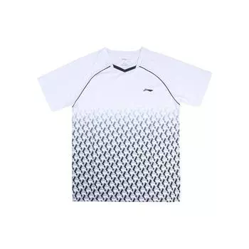 Футболка с коротким рукавом и логотипом Li Ning All Over, мужская белая AAYQ237-4 L
