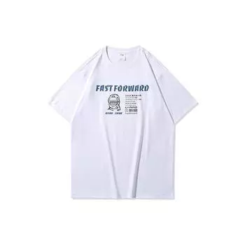 Футболка с коротким рукавом и логотипом Li Ning, мужская, белая AHSQ183-3 S