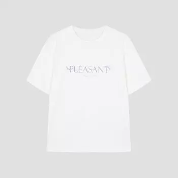 Футболка с коротким рукавом и надписью She S Miss Minimal SSjTSo22020 Ow off-white/55