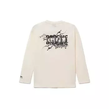 Футболка с коротким рукавом и принтом логотипа Li Ning, мужская футболка, белая AHSRC21-2 XXL