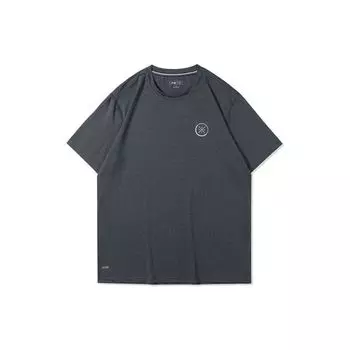Футболка с коротким рукавом и светоотражающим логотипом Li Ning Wade Series, мужские футболки черного цвета ATSR209-4 XXL