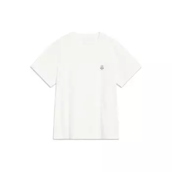 Футболка с коротким рукавом и вышитым цветочным узором Li Ning, женская, цвет белый AHST490-1 XS