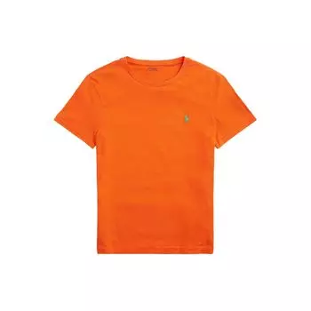 Футболка с коротким рукавом и вышитым логотипом Polo Ralph Lauren, мужская, оранжевая, 710671438-359 S