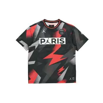 Футболка с коротким рукавом Jordan Paris Saint-Germain Mesh Football Training, мужские топы, черные BV2027-010 S