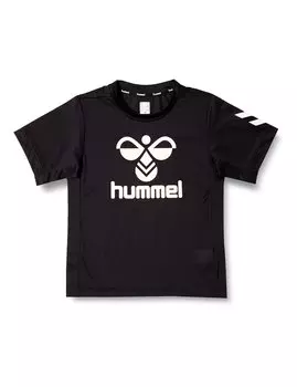 Футболка с коротким рукавом Junior Mesh Kids, черная 120 [Hummel] Футболка COOL-BEAM (90)