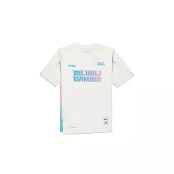 Футболка с коротким рукавом Li Ning Sports Lifestyle Series BLG Team Casual Letter Print, мужские топы, белые ATST761-1 L