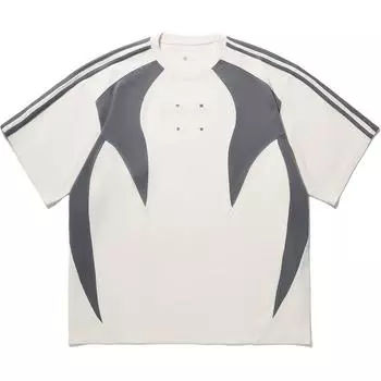 Футболка с коротким рукавом Li Ning X Reignite Striped Spliced Round Neck Pullover с круглым вырезом, мужские футболки Off-White AHSU237-1 S