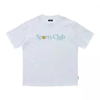 Футболка с коротким рукавом New Balance Common Court Club с надписью NBNEC22503 WH 95