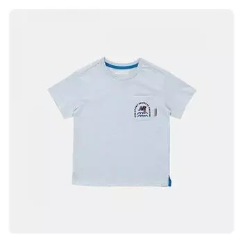 Футболка с коротким рукавом New Balance Kids Beach Lounge IllusTraTion Nk9ee2602u (AC)Melange Gray/100