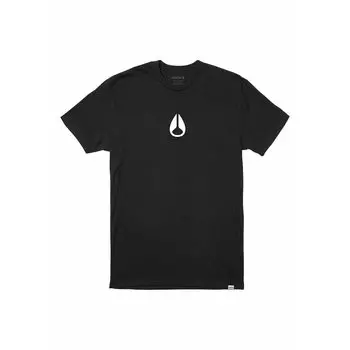 Футболка с коротким рукавом Nixon 2021 Wings, топы с принтом логотипа для кемпинга и отдыха на природе, 4 цвета, черный цвет M [NIXON] футболка весна/лето, мужская футболка SL