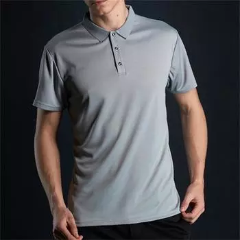 Футболка с коротким рукавом, рубашка поло, однотонные спортивные быстросохнущие летние рубашки поло, мужская одежда M