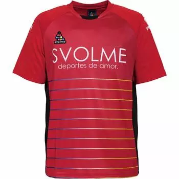 Футболка с коротким рукавом Suborme Soccer Wear, верхняя часть TR, цвет КОРАЛЛОВЫЙ M 1191-22400