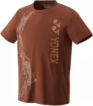 Футболка с коротким рукавом, сухая, темно-коричневая, M [Yonex] (Подходящий стиль) (040)