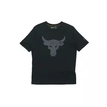 Футболка с коротким рукавом Under Armour UA X Project Rock Brahma Bull, мужские топы, черные 1351582-001 S