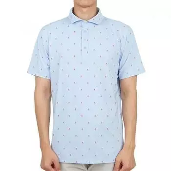 Футболка с коротким рукавом Zipore Golfwear для мужчин с воротником g4mS23k361a Sky M