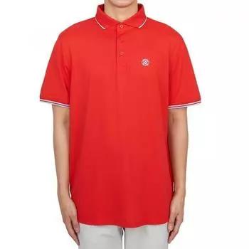 Футболка с коротким рукавом Zipore Golfwear для мужчин с воротником Gmp000017 Lava L