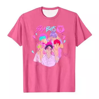 Футболка с короткими рукавами и круглым вырезом для мальчиков и девочек 140