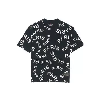 Футболка с короткими рукавами Jordan Paris Saint-Germain Jock Tag, мужские топы, черные CK9788-010 XXL
