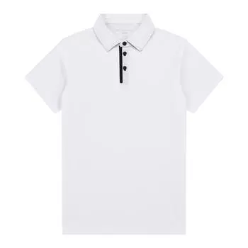 Футболка с короткими рукавами, однотонная, простая, повседневная, с лацканами, рубашка-поло M