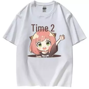 Футболка с короткими рукавами SPYFAMILY Cartoon Spy для мужчин и женщин - модный летний принт XS