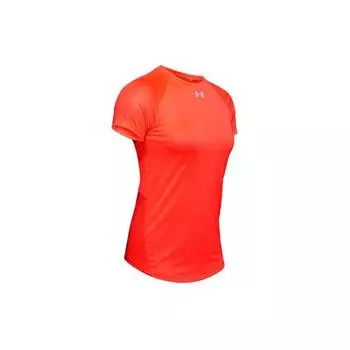 Футболка с короткими рукавами Under Armour Qualifier HexDelta, женские топы, плазменный красный 1326504-836 S