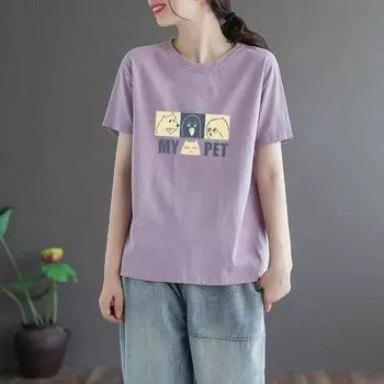 Футболка с короткими рукавами, женский летний однотонный топ 2025 года, свободный женский топ больших размеров с короткими рукавами, тренд M зелёный