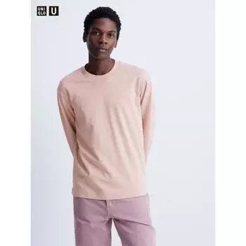 Футболка с круглым вырезом Air Rhythm из хлопка UNIQLO JAPAN