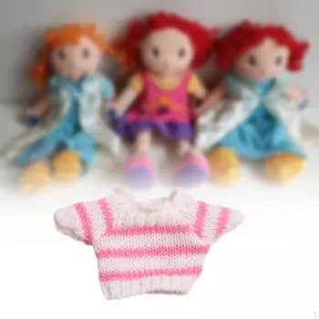 Футболка с круглым вырезом для мягкой куклы. Создай свою собственную координацию кукол для маленьких девочек. Образовательная программа «Сделай сам». Одевайся