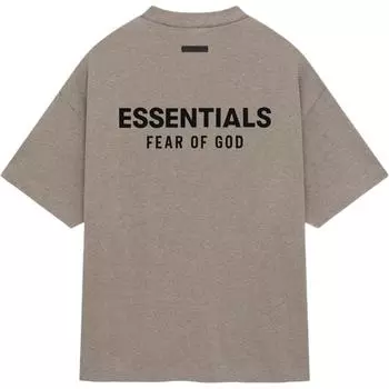 Футболка с круглым вырезом Fear of God Essentials, цвет серый, мужские топы 125HO244369F M