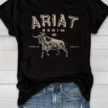 Футболка с круглым вырезом и принтом коровы, повседневная футболка с коротким рукавом, летняя женская одежда, графическая футболка с рисунком в корейском стиле, топ для женщин S