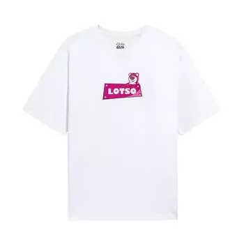 Футболка с круглым вырезом и принтом мультфильма Li Ning X Disney, унисекс, белая AHSS953-2 L