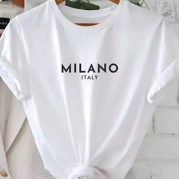 Футболка с круглым вырезом и принтом в виде букв, повседневная футболка с коротким рукавом для весны и лета, женская одежда, День святого Валентина