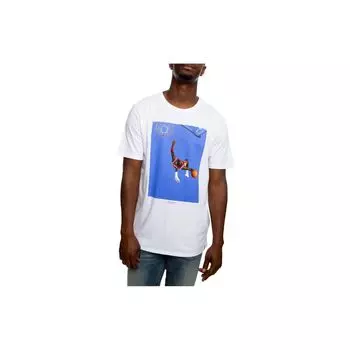 Футболка с круглым вырезом Jordan Graphic Print, мужские топы, белая 915934-100 L