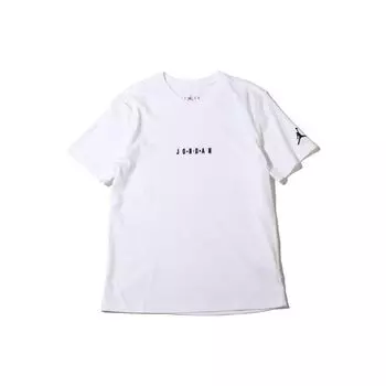 Футболка с круглым вырезом Jordan с логотипом, мужские топы, белая DM3183-100 L