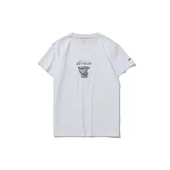 Футболка с круглым вырезом Li Ning Printed, мужская, белая AHSQ511-1 XL