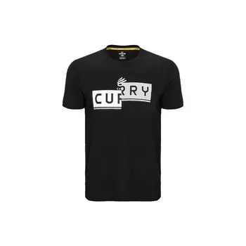 Футболка с круглым вырезом Under Armour Curry Series, мужские топы, черные 1377543-001 M