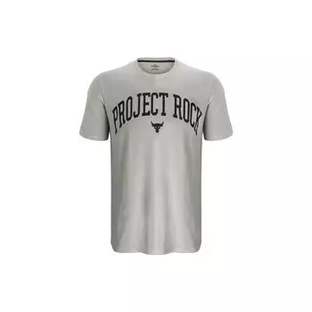 Футболка с круглым вырезом Under Armour Project Rock Graphic Print, мужские топы, пик-белый 1373743-111 L