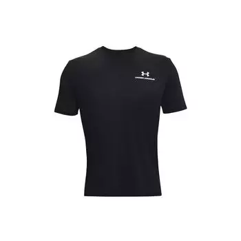 Футболка с круглым вырезом Under Armour Rush Series Logo, мужские топы, черные 1366138-001 M