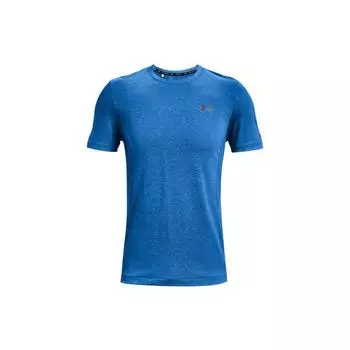 Футболка с круглым вырезом Under Armour с логотипом, мужские топы, синяя 1361130-436 XL