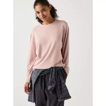 Футболка с круглым вырезом Uniqlo Japan SofT KniT Fleece 10 PINK/S