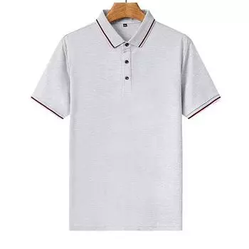 Футболка с лацканами для молодых отцов, летняя хлопковая, мужская, для молодежи и среднего возраста, летняя, с короткими рукавами, поло M