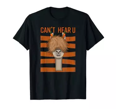 Футболка с надписью «Alpaca Lama Hear U Funny Alpaca Words Gift Cant»