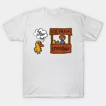 Футболка с надписью «Ice Fresh Lemonade - Got Any Grape» для мужчин и женщин, с забавным принтом, уличная одежда, дышащий хлопок с коротким рукавом S