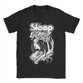 Футболка с надписью Sleep Band Music для мужчин и женщин, топы из чистого хлопка, забавная футболка с коротким рукавом и круглым вырезом, футболка с принтом S